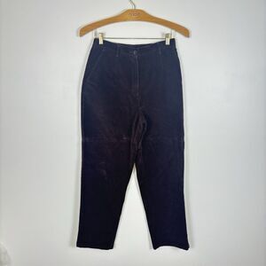 LL Bean Original Fit Women's 12 Corduroy Comfort Waist Brown Pants 229665